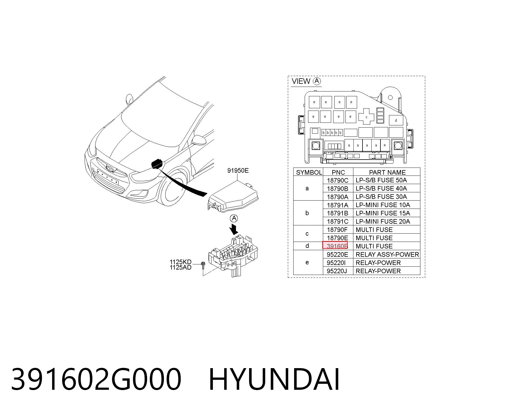 391602G000 Hyundai/Kia Реле электрическое многофункциональное