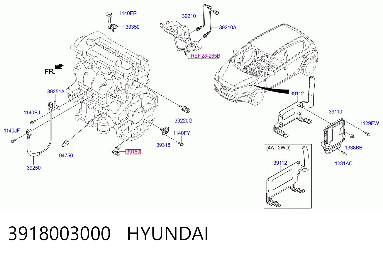 3918003000 Hyundai/Kia ДПКВ