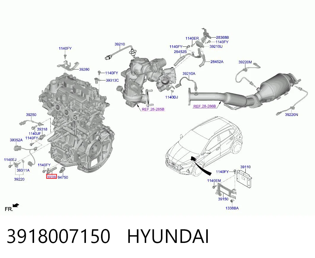 3918007150 Hyundai/Kia ДПКВ