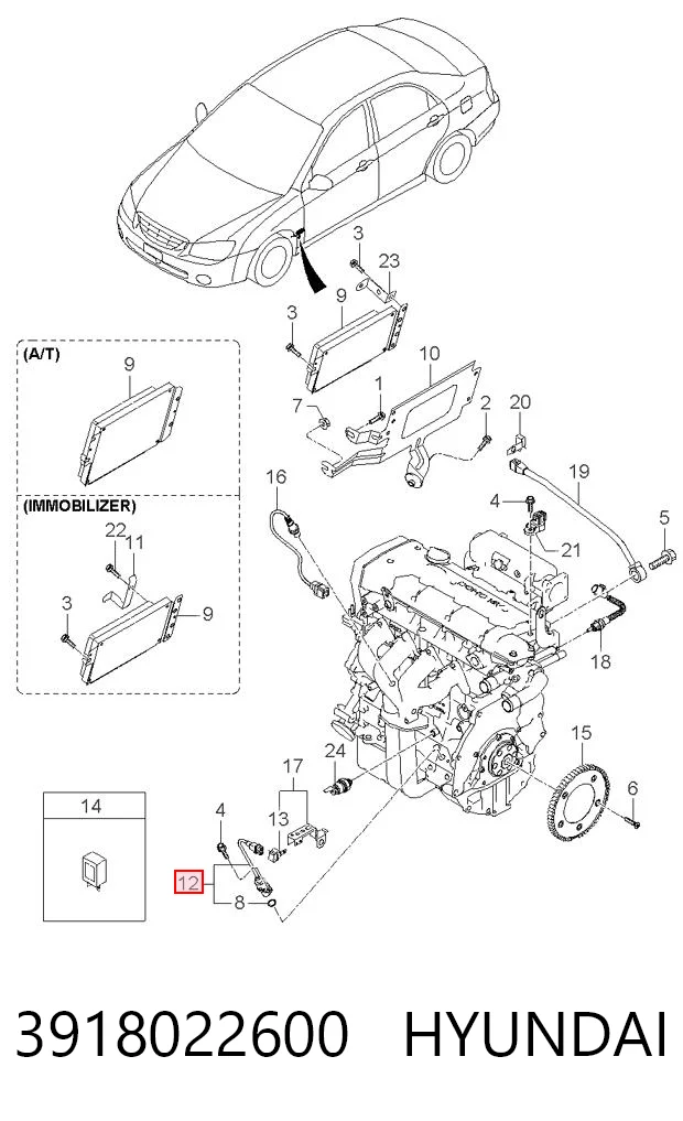 3918022600 Hyundai/Kia ДПКВ