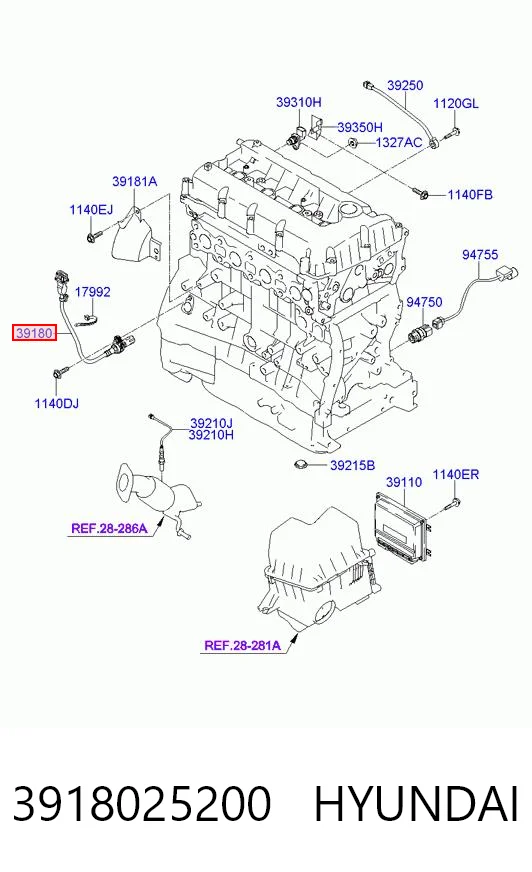 3918025200 Hyundai/Kia ДПКВ