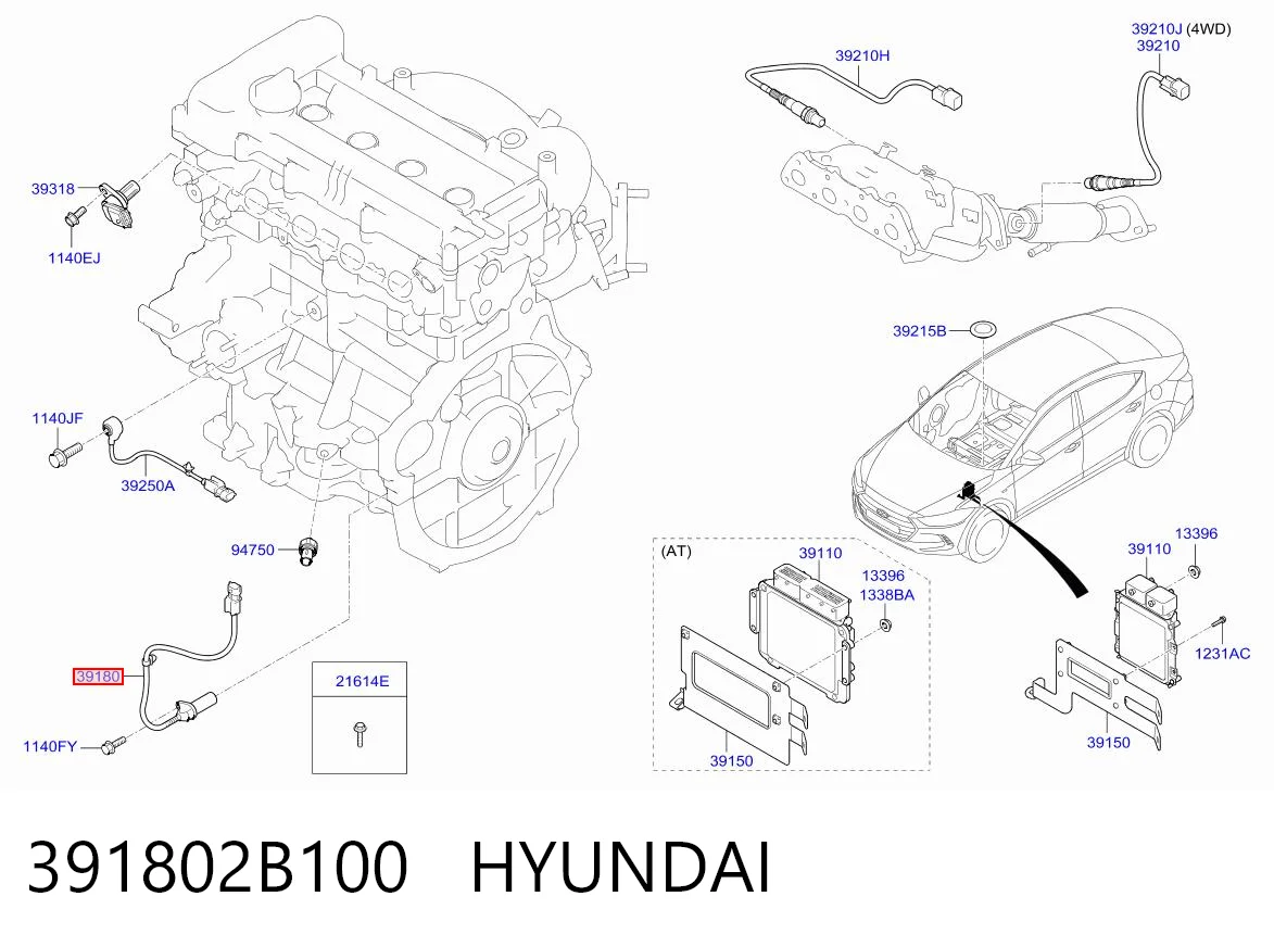 391802B100 Hyundai/Kia ДПКВ