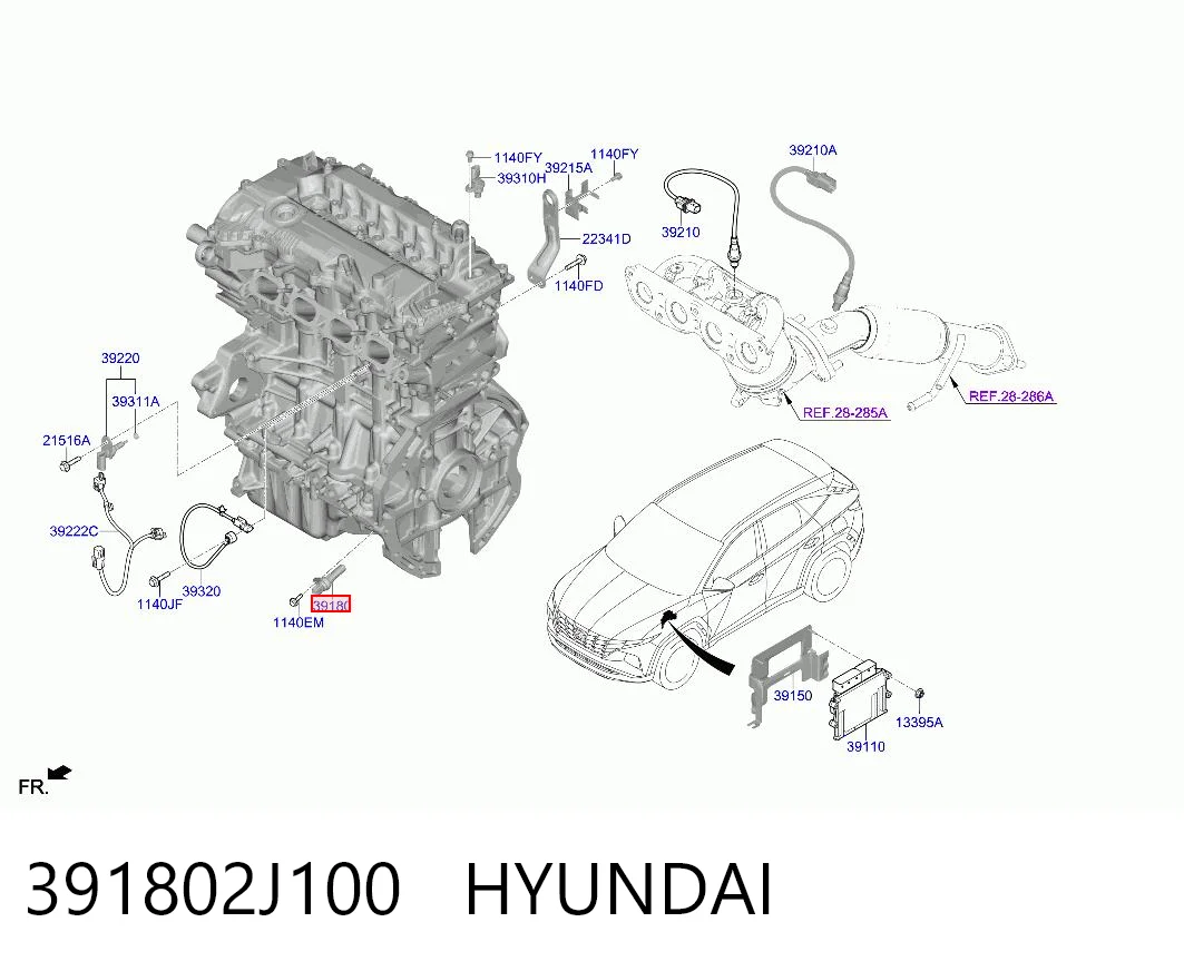 391802J100 Hyundai/Kia ДПКВ