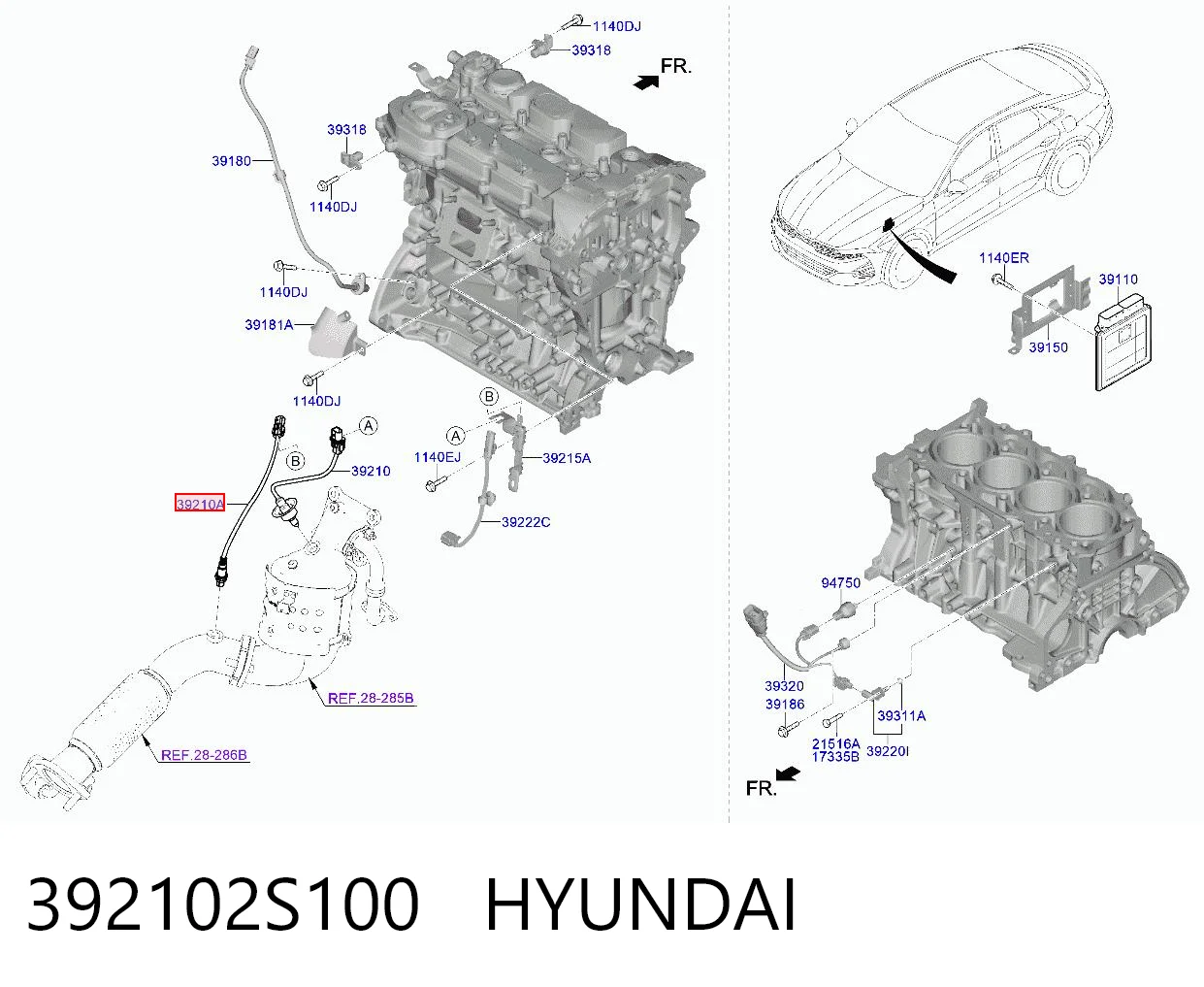 392102S100 Hyundai/Kia Датчик кислорода