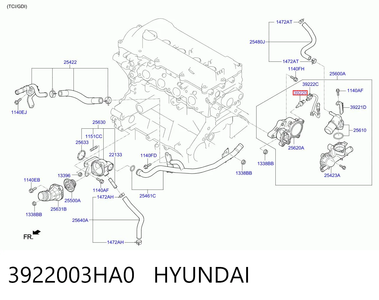 3922003HA0 Hyundai/Kia Термовыключатель