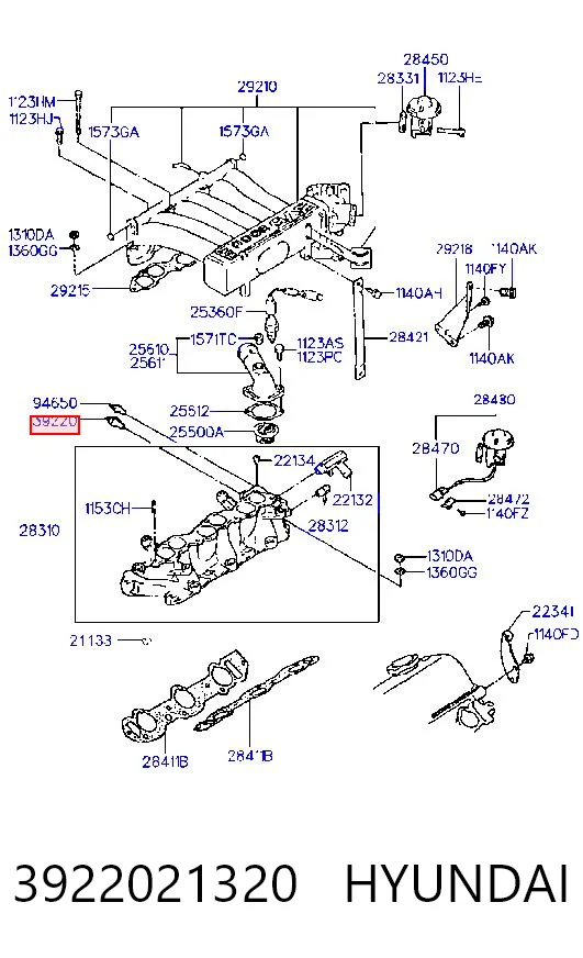 3922021320 Hyundai/Kia Термовыключатель