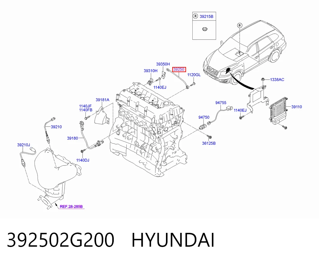 392502G200 Hyundai/Kia Датчик самовоспламенения