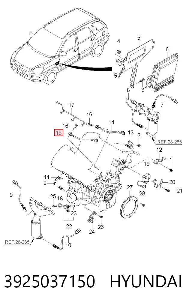 3925037150 Hyundai/Kia Датчик самовоспламенения