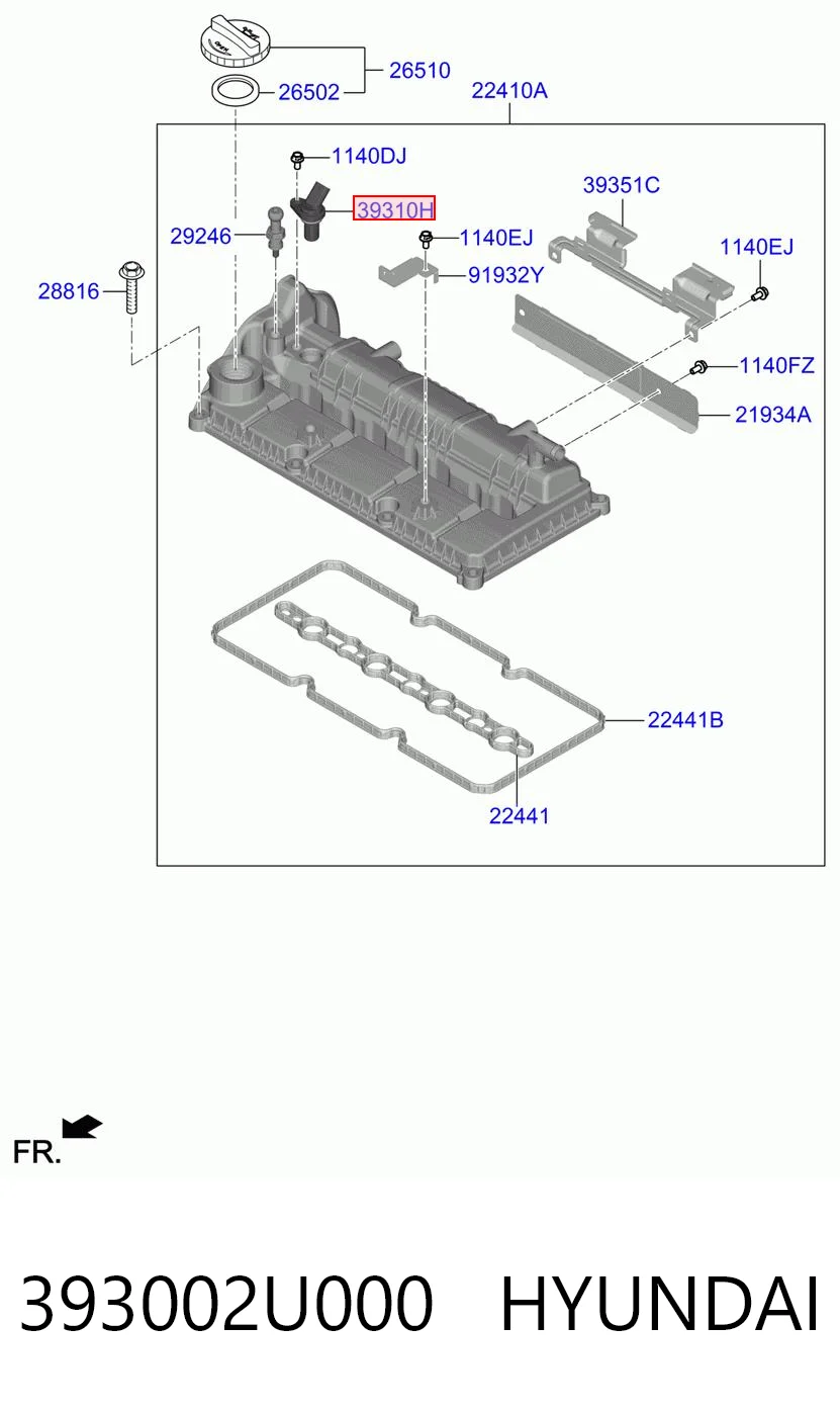 393002U000 Hyundai/Kia Датчик распределительного вала