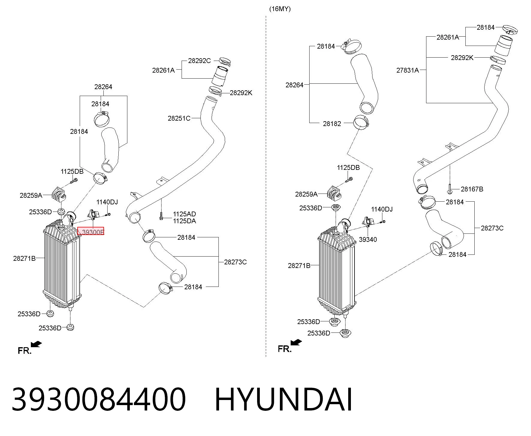 3930084400 Hyundai/Kia Датчик давления наддува турбины