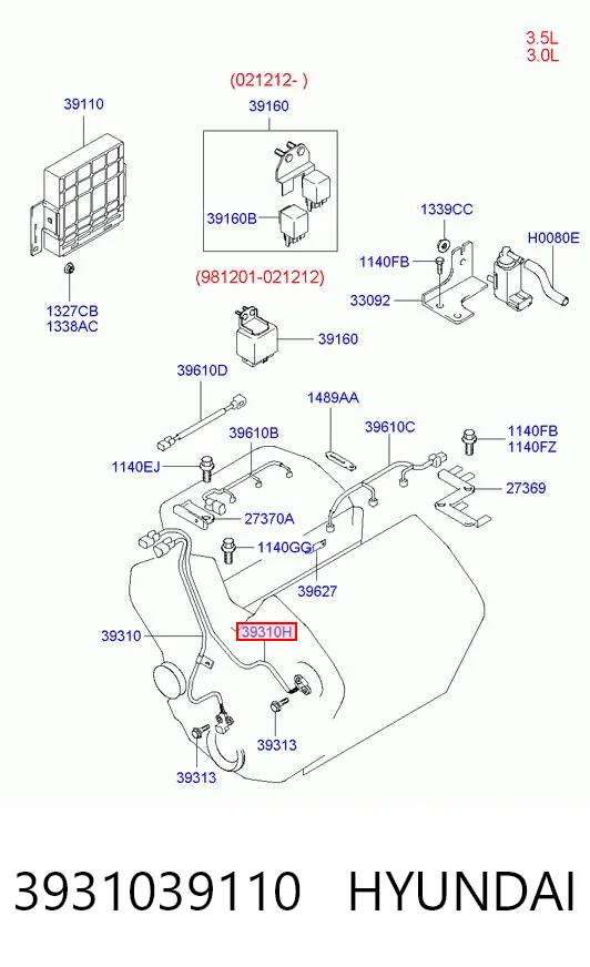 3931039110 Hyundai/Kia Датчик распределительного вала