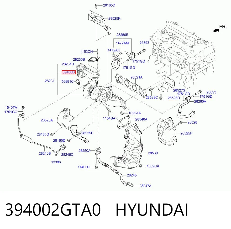 394002GTA0 Hyundai/Kia Модуль управления турбиной
