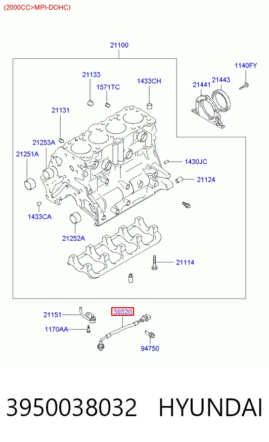3950038032 Hyundai/Kia Датчик самовоспламенения