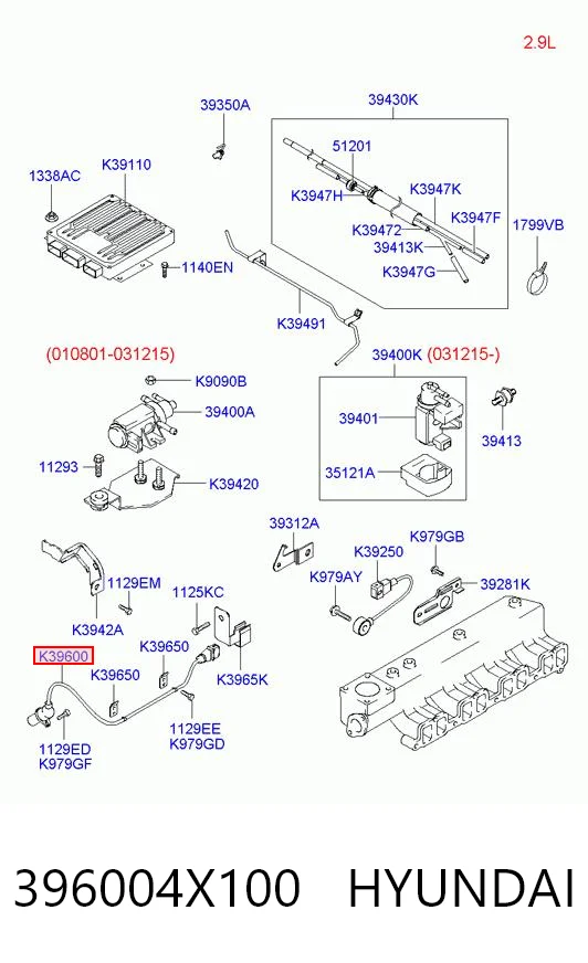 396004X100 Hyundai/Kia ДПКВ