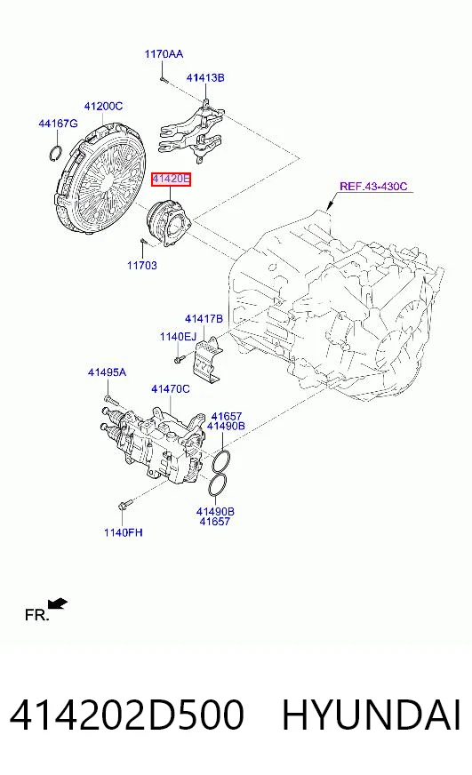 414202D500 Hyundai/Kia Подшипник выжимной сцепления