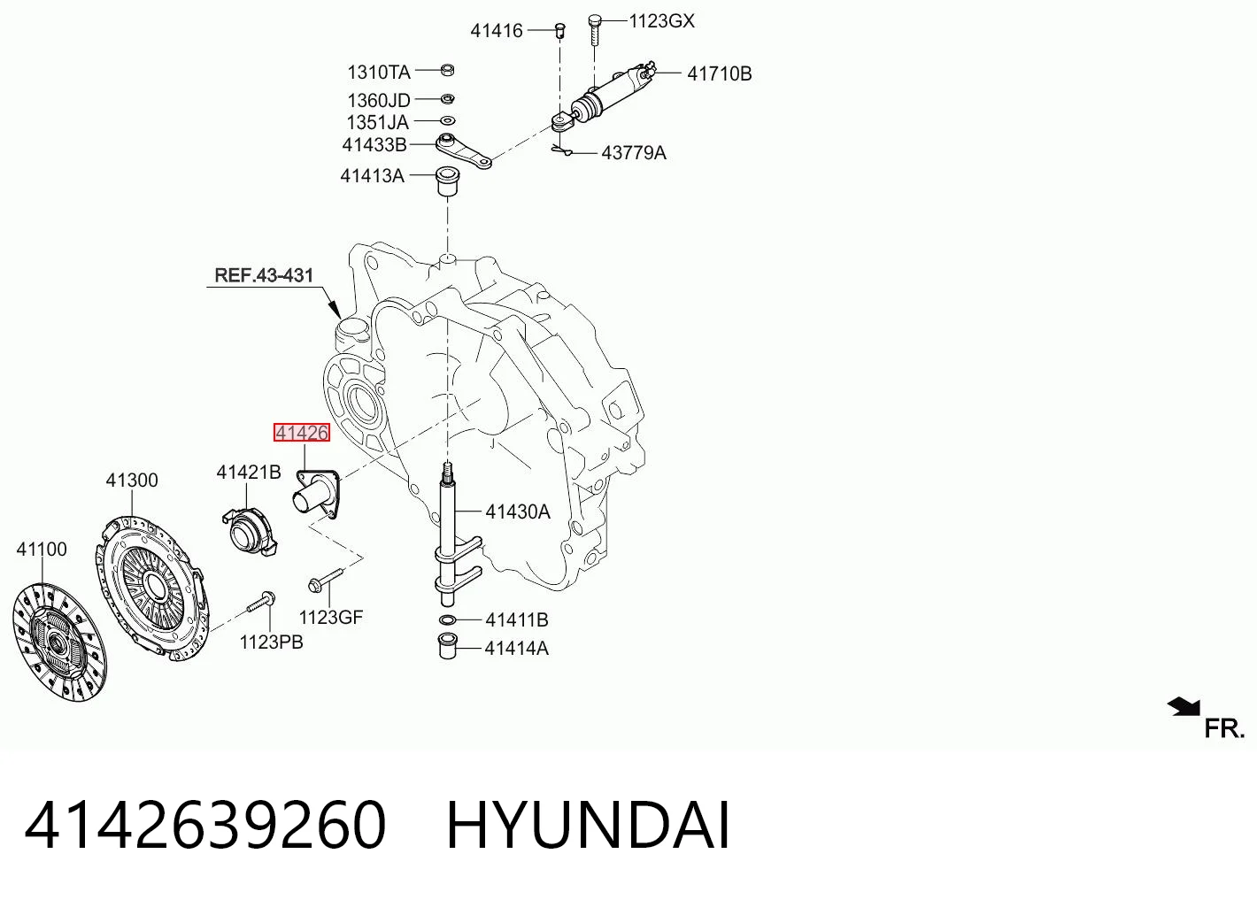 4142639260 Hyundai/Kia Направляющая подшипника сцепления