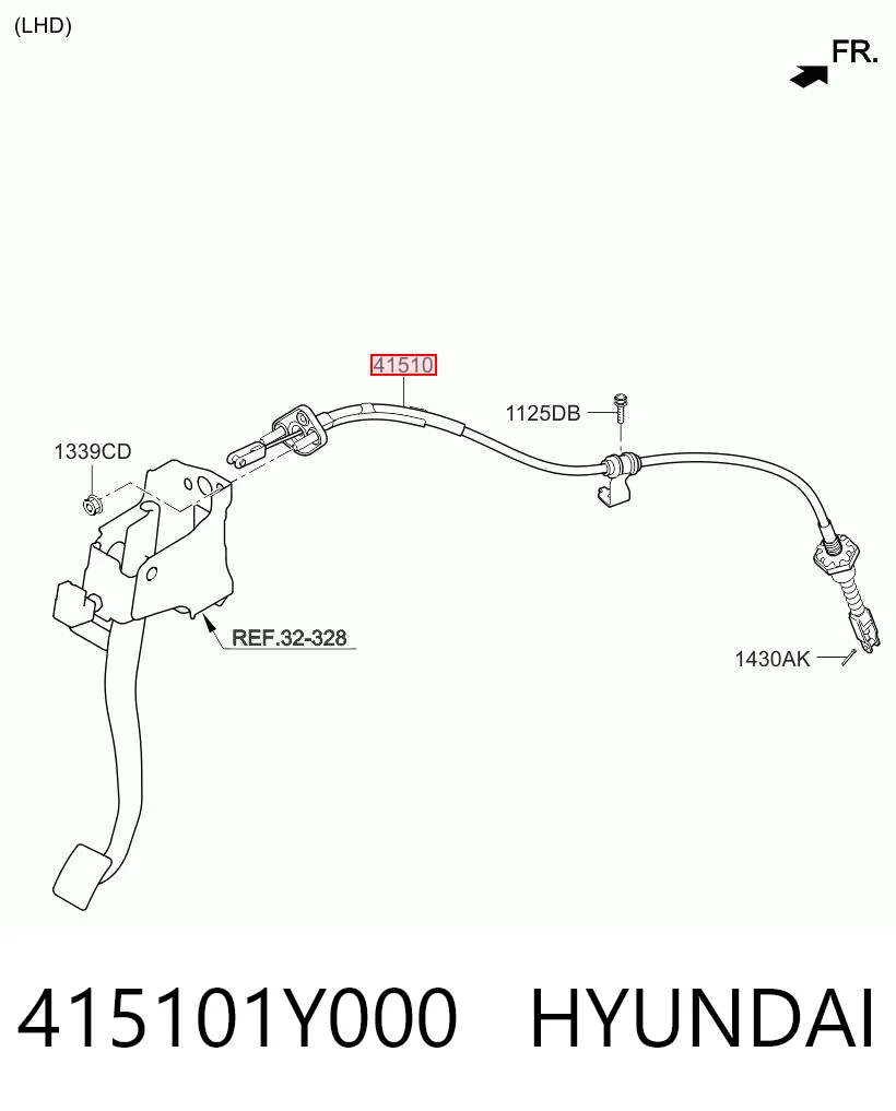 Купить LC103 Kamoka Трос сцепления