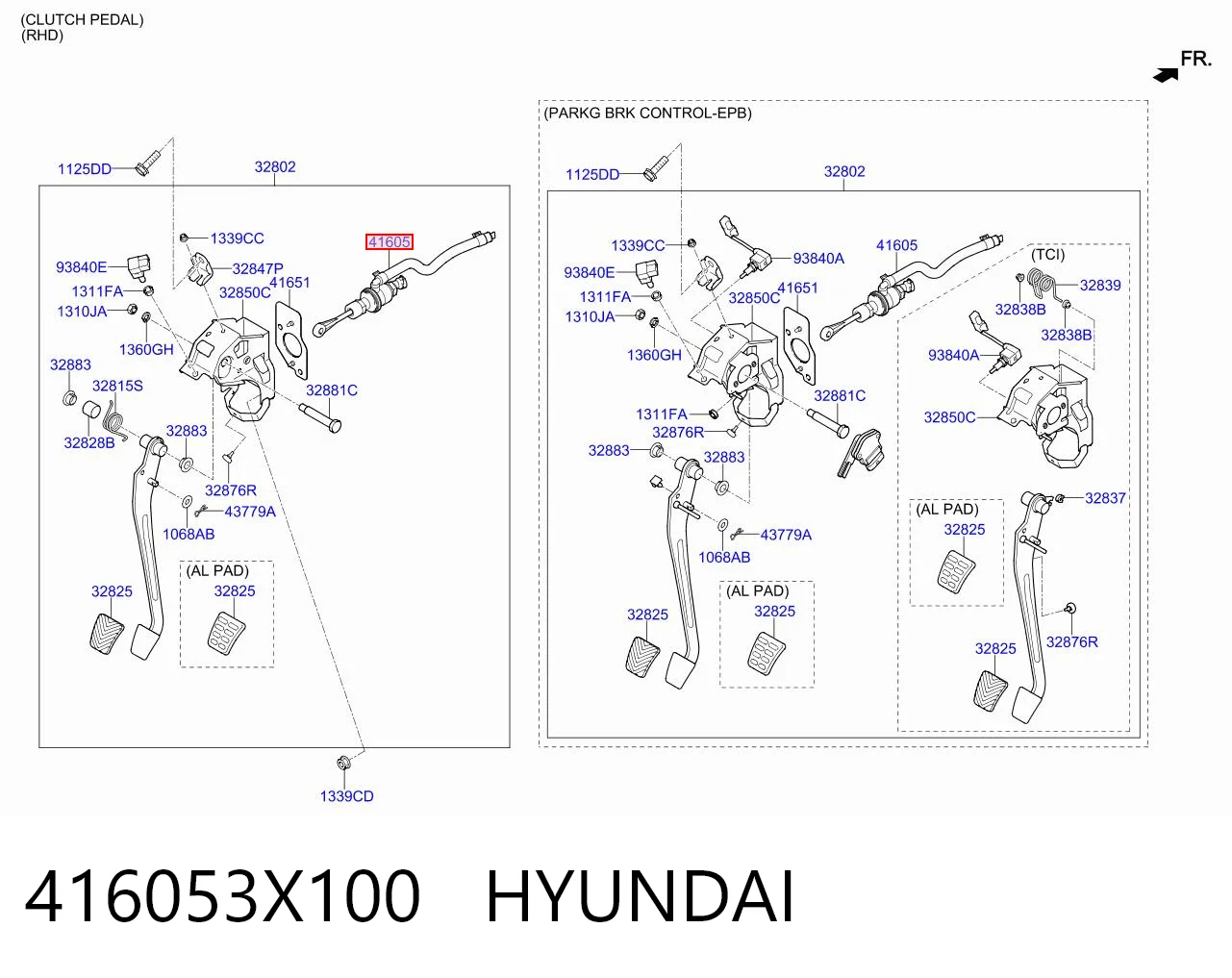 416053X100 Hyundai/Kia Цилиндр сцепления, главный