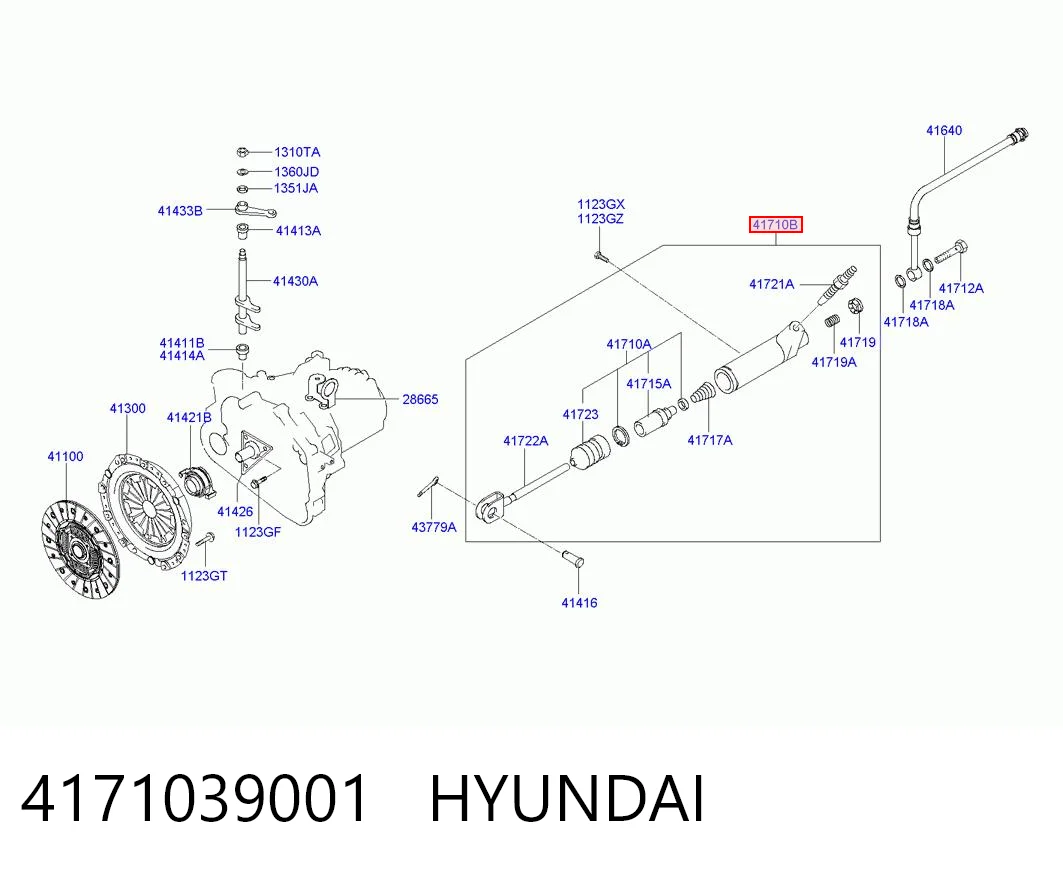 4171039001 Hyundai/Kia Рабочий цилиндр