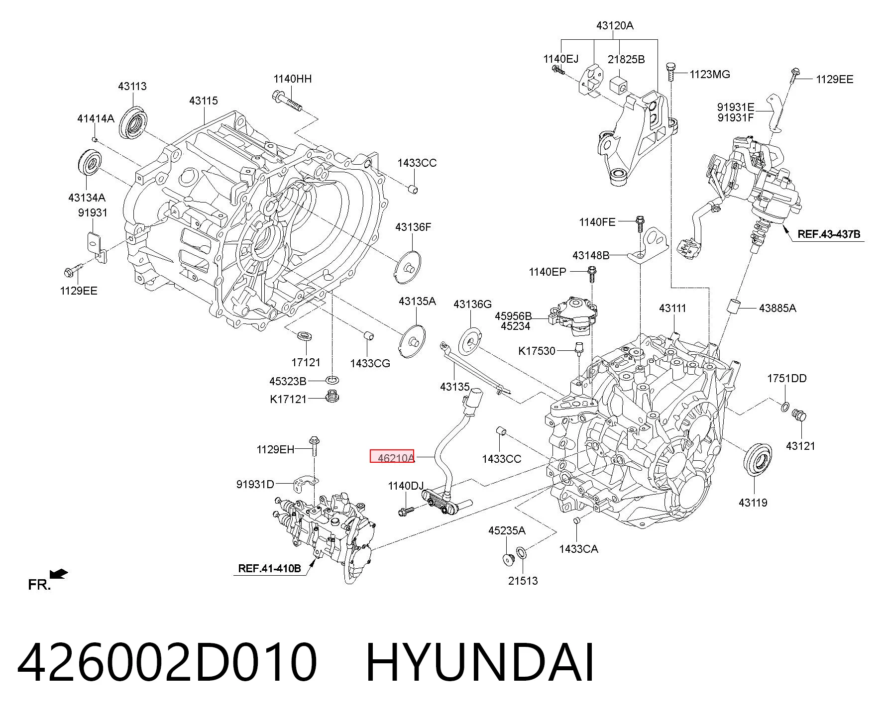 426002D010 Hyundai/Kia Датчик скорости спидометра