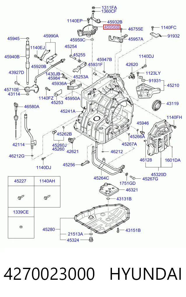 4270023000 Hyundai/Kia Датчик положения селектора АКПП
