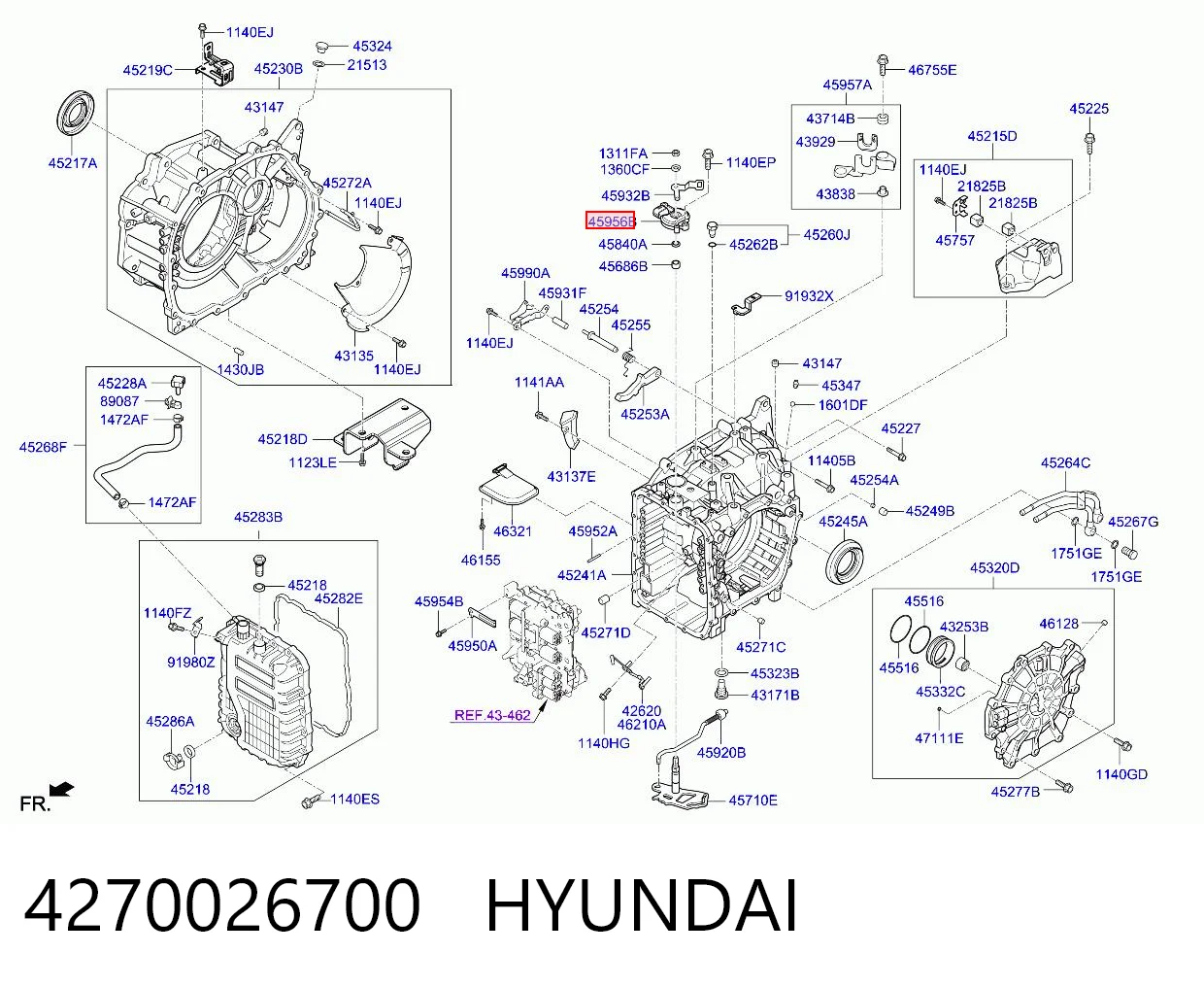 4270026700 Hyundai/Kia Датчик положения селектора АКПП