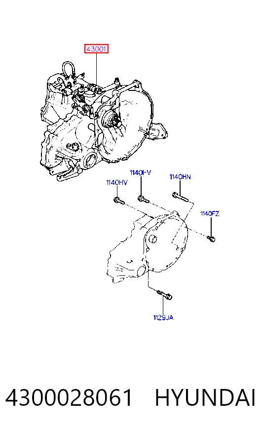 КПП в сборе на Hyundai Coupe I RD