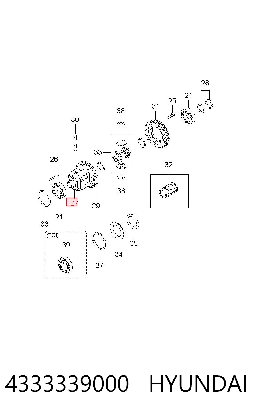 4333339000 Hyundai/Kia 