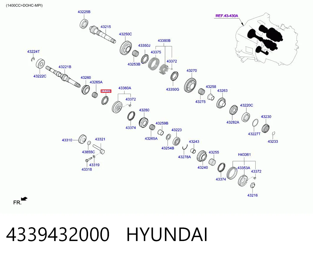 4339432000 Chrysler Кольцо синхронизатора