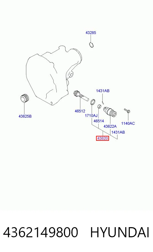 4362149800 Hyundai/Kia Датчик скорости спидометра