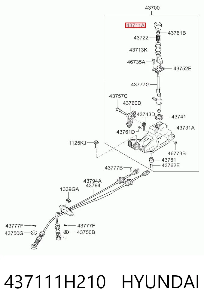 13599347 Depo/Loro/Abakus Ручка рычага коробки передач