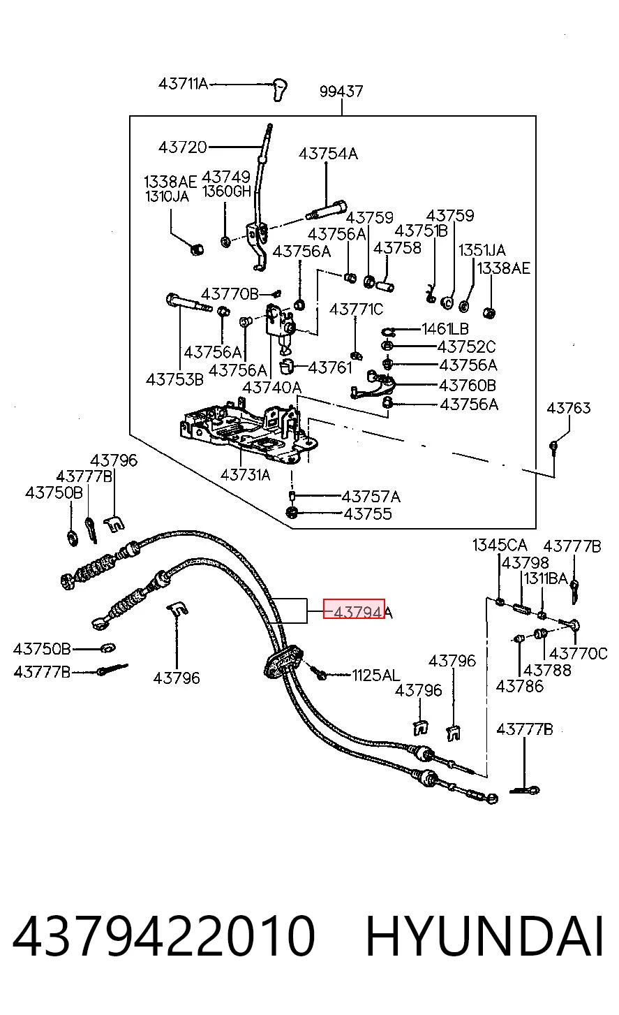 Трос КПП Korea (oem) F60505OEM цена, от 31.47 USD