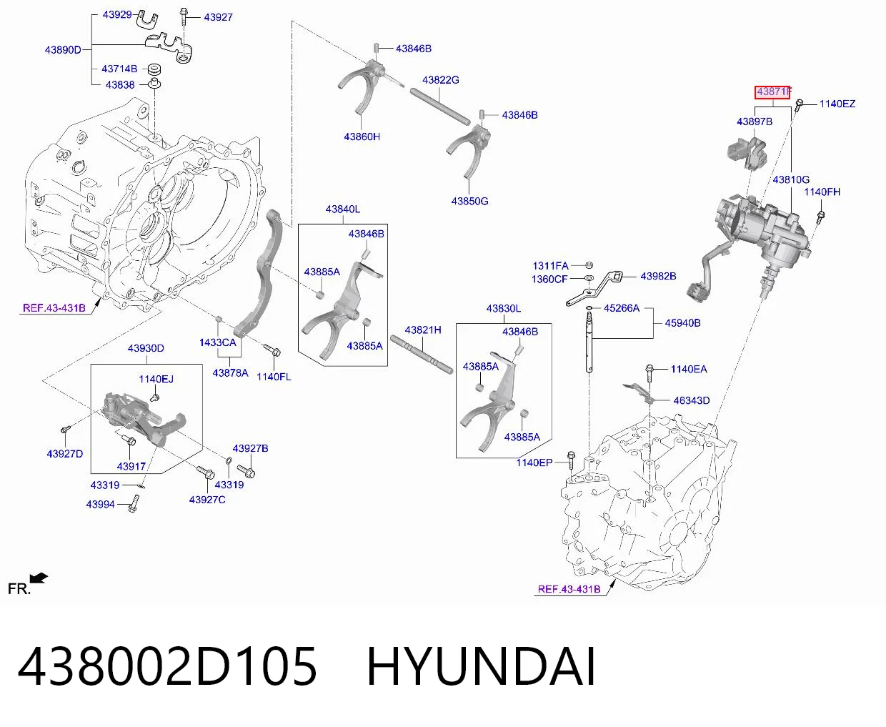 438002D105 Hyundai/Kia 