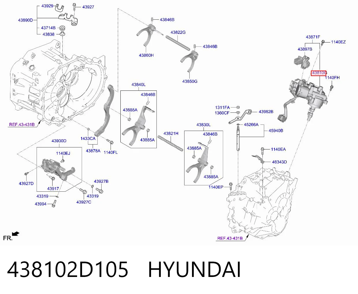 438102D105 Hyundai/Kia 