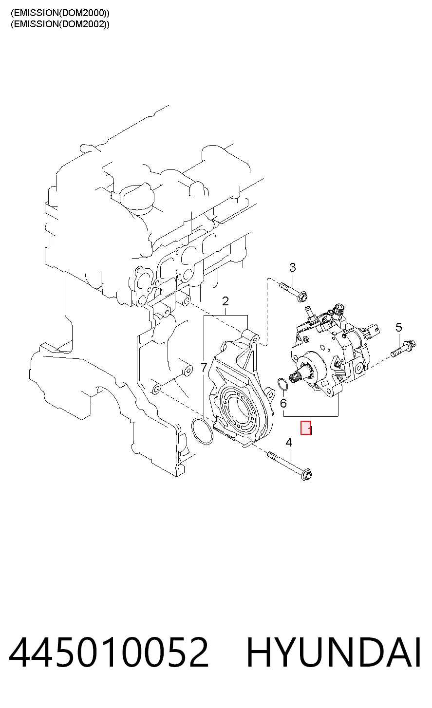 445010052 Hyundai/Kia Насос топливный высокого давления (ТНВД)