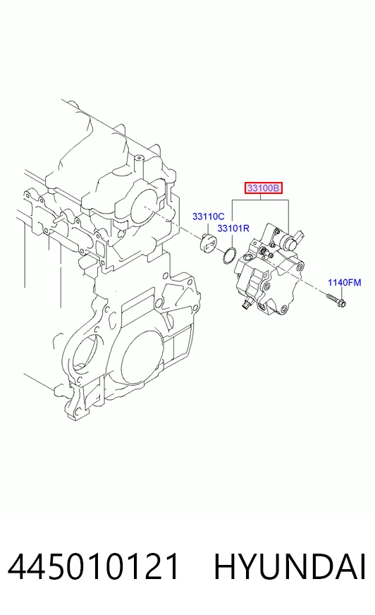 445010342 Bosch Насос топливный высокого давления (ТНВД)
