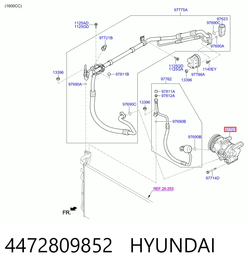Компрессор системы кондиционирования Denso 4472809852 цена, от 384.13 USD