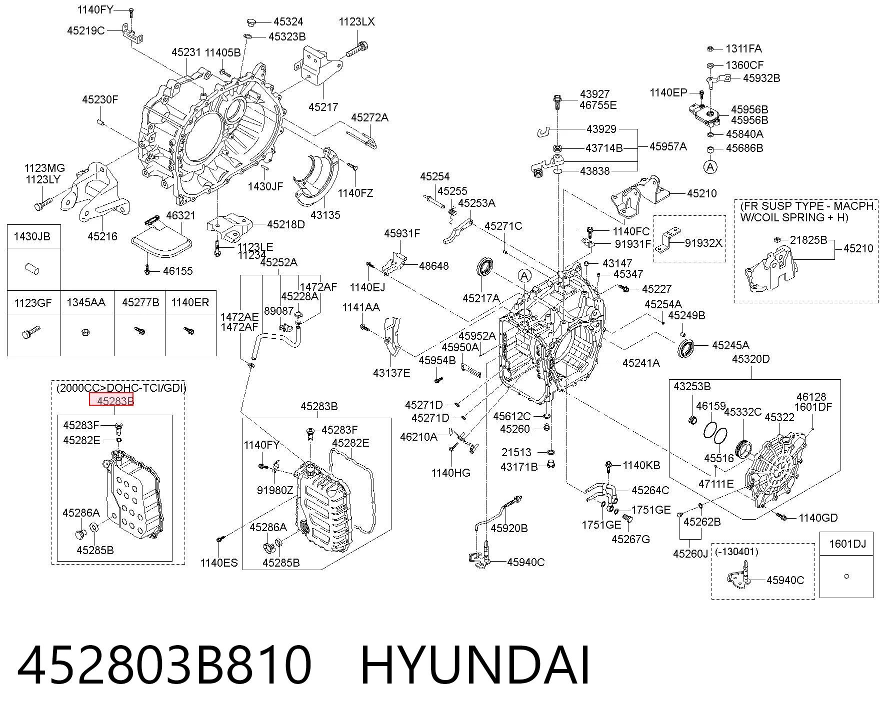 452803B810 Hyundai/Kia Поддон АКПП