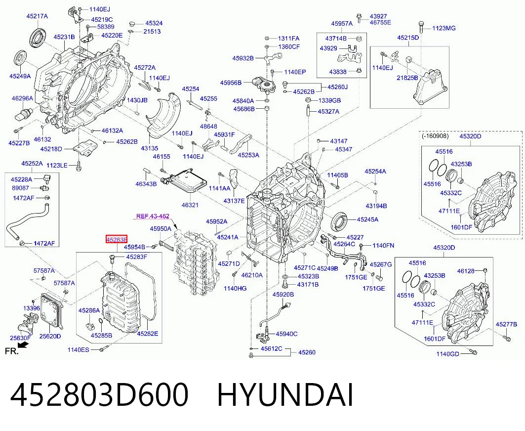 452803D600 Hyundai/Kia Поддон АКПП