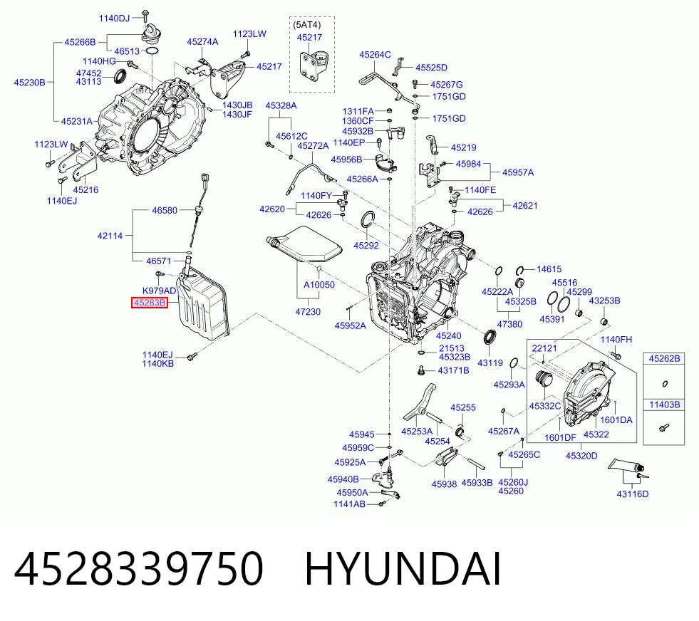 4528339750 Hyundai/Kia Поддон АКПП