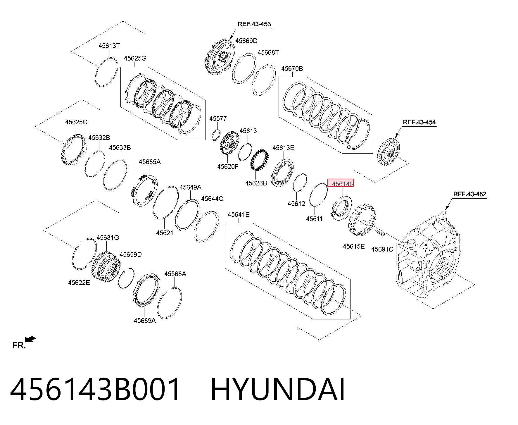 456143B001 Hyundai/Kia Камера системы обеспечения видимости