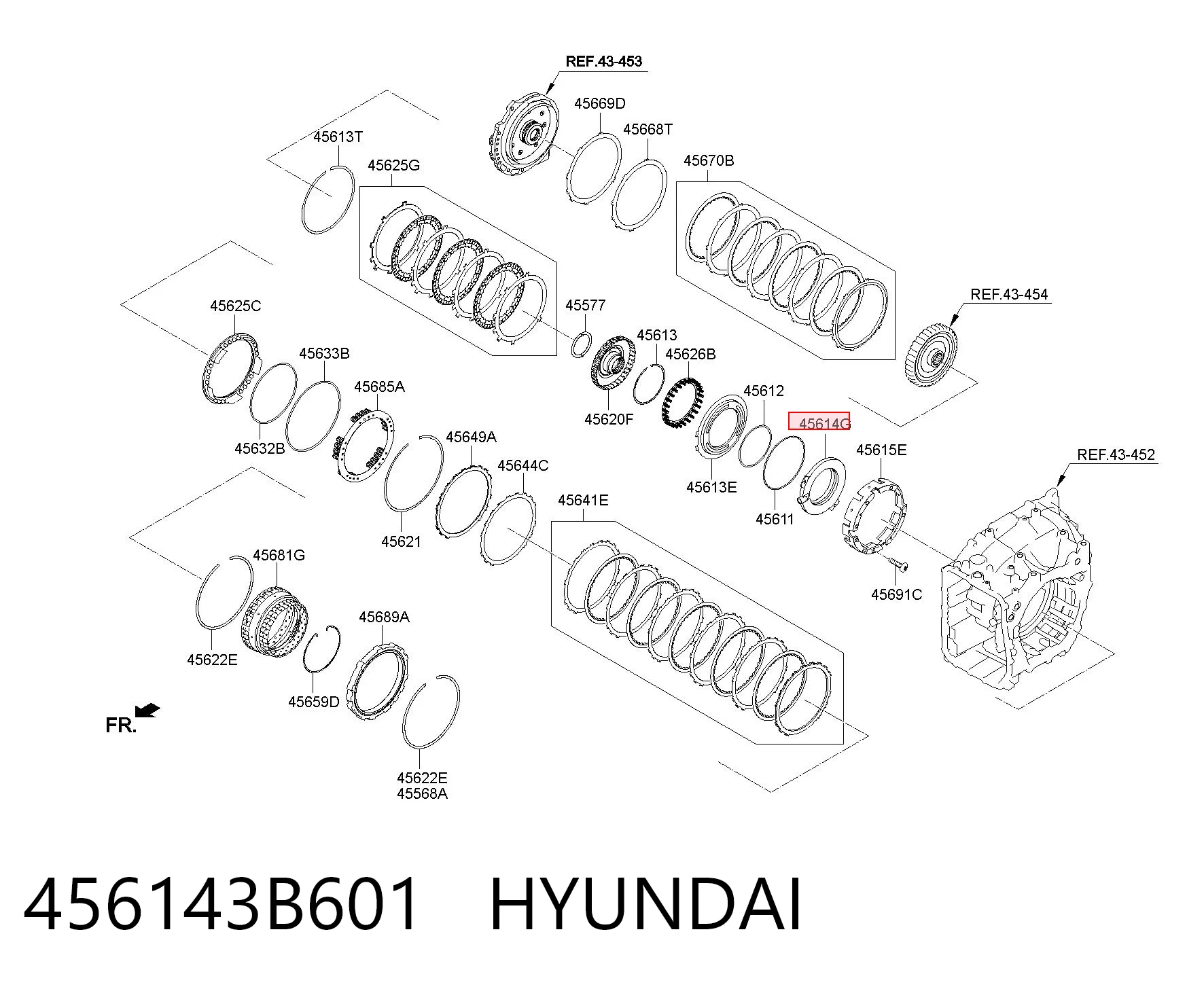 456143B601 Hyundai/Kia 