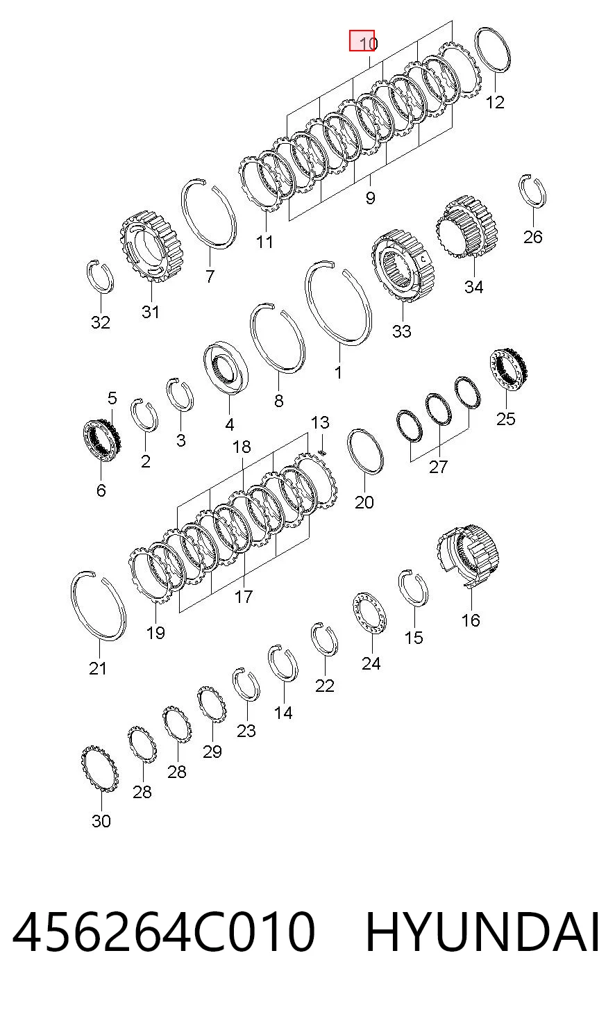 456264C010 Hyundai/Kia