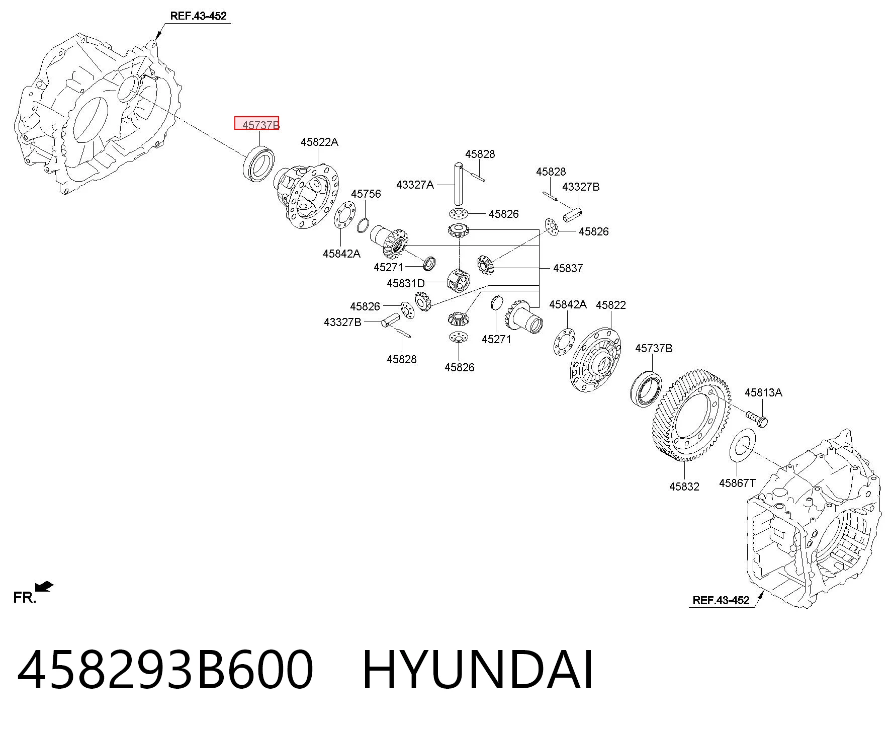 458293B600 Hyundai/Kia 