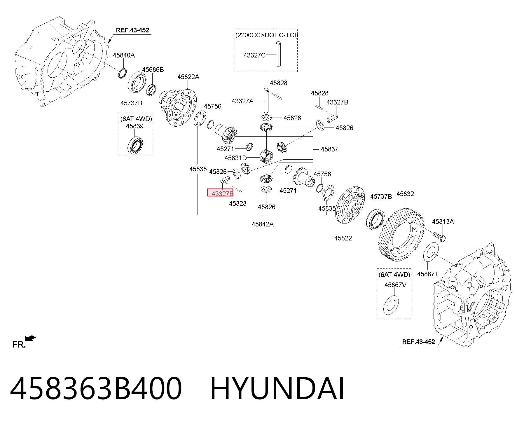 458363B400 Hyundai/Kia