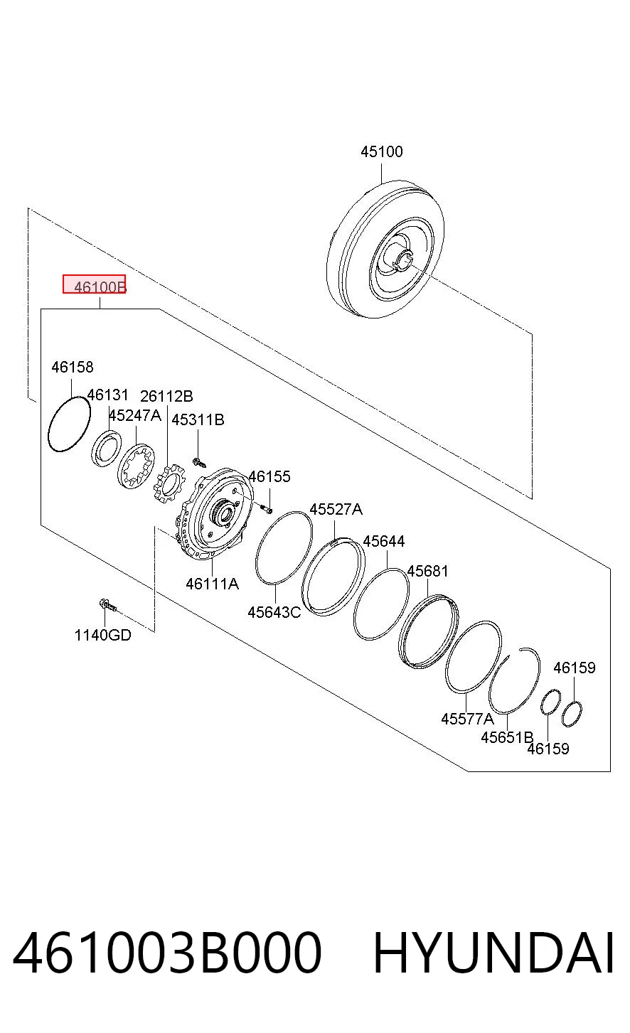 461003B000 Hyundai/Kia 