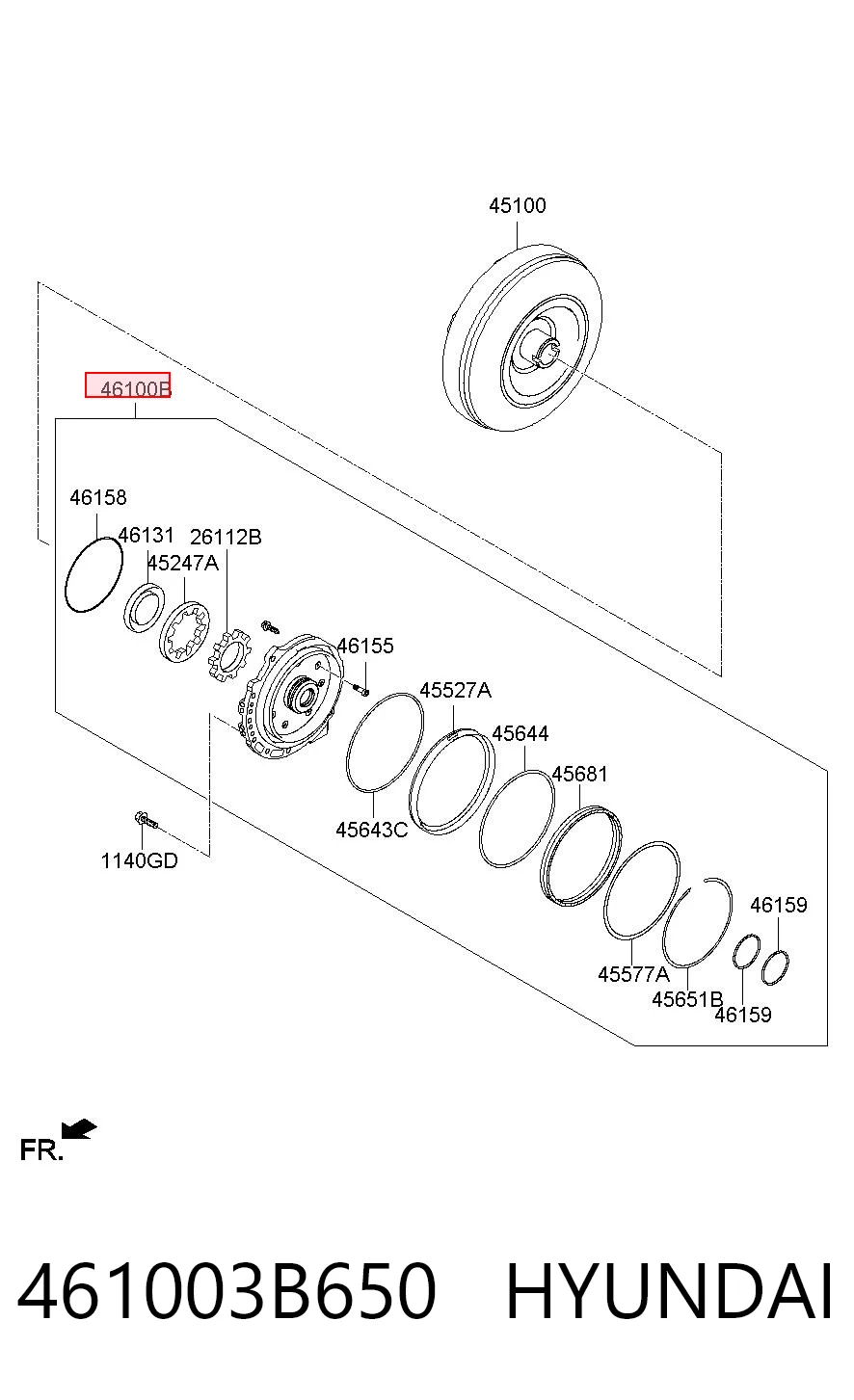 461003B650 Hyundai/Kia 