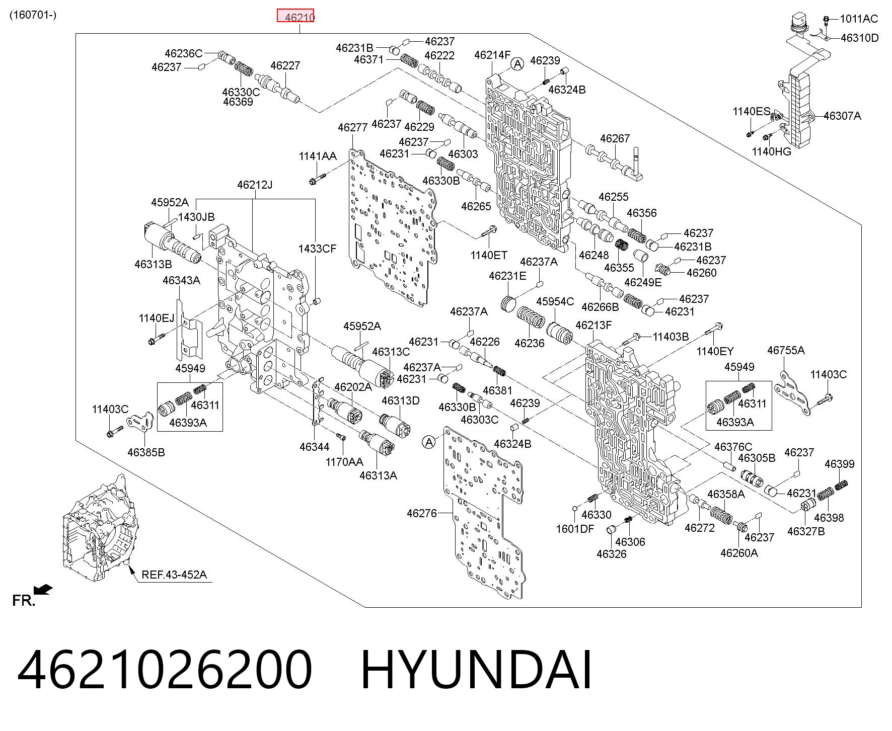 4621026200 Hyundai/Kia Блок клапанов АКПП