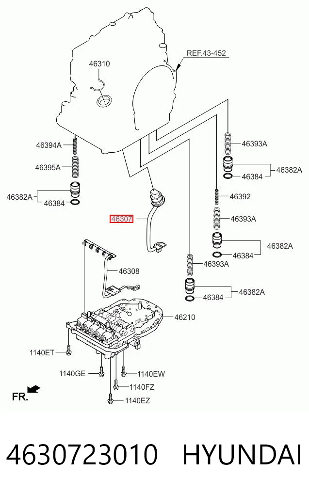 4630723010 Hyundai/Kia Жгут проводов АКПП