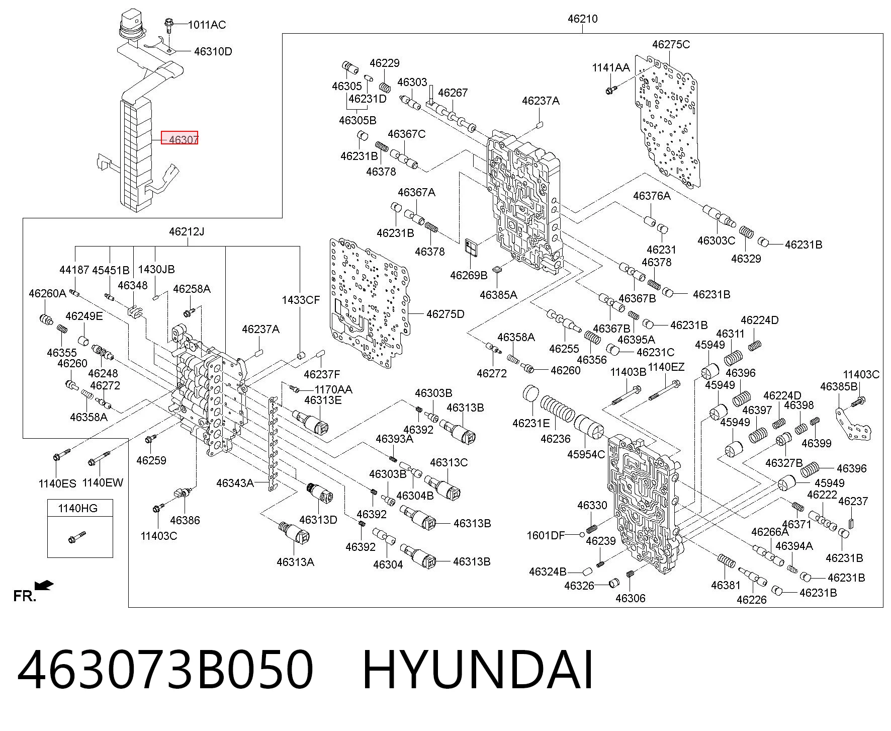 463073B050 Hyundai/Kia Жгут проводов АКПП